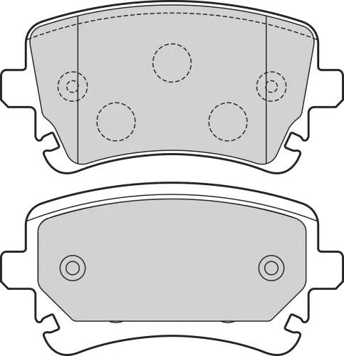 Bremsbelagsatz, Scheibenbremse Hinterachse VALEO 302673 Bild Bremsbelagsatz, Scheibenbremse Hinterachse VALEO 302673