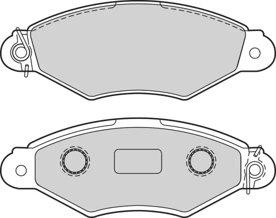 Bremsbelagsatz, Scheibenbremse Vorderachse VALEO 302674 Bild Bremsbelagsatz, Scheibenbremse Vorderachse VALEO 302674