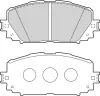 Bremsbelagsatz, Scheibenbremse Vorderachse VALEO 302687 Bild Bremsbelagsatz, Scheibenbremse Vorderachse VALEO 302687
