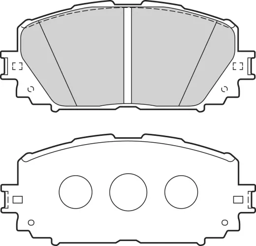 Bremsbelagsatz, Scheibenbremse Vorderachse VALEO 302687 Bild Bremsbelagsatz, Scheibenbremse Vorderachse VALEO 302687