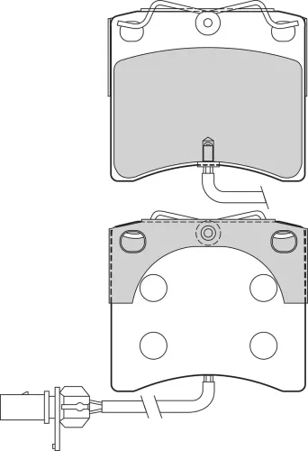 Bremsbelagsatz, Scheibenbremse Vorderachse VALEO 302694 Bild Bremsbelagsatz, Scheibenbremse Vorderachse VALEO 302694