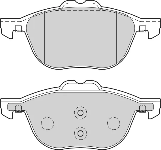 Bremsbelagsatz, Scheibenbremse Vorderachse VALEO 302695 Bild Bremsbelagsatz, Scheibenbremse Vorderachse VALEO 302695