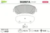 Bremsbelagsatz, Scheibenbremse Vorderachse VALEO 302697A