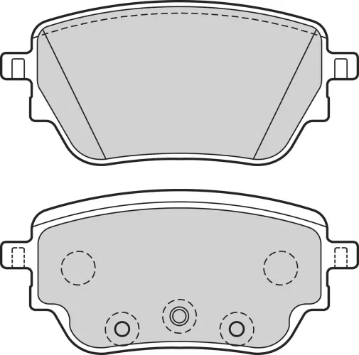 Bremsbelagsatz, Scheibenbremse Hinterachse VALEO 302698 Bild Bremsbelagsatz, Scheibenbremse Hinterachse VALEO 302698