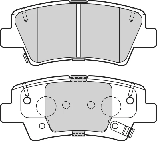 Bremsbelagsatz, Scheibenbremse Hinterachse VALEO 302706 Bild Bremsbelagsatz, Scheibenbremse Hinterachse VALEO 302706