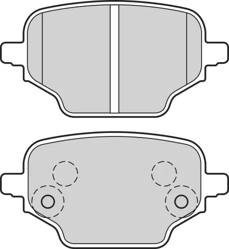 Bremsbelagsatz, Scheibenbremse Hinterachse VALEO 302707 Bild Bremsbelagsatz, Scheibenbremse Hinterachse VALEO 302707