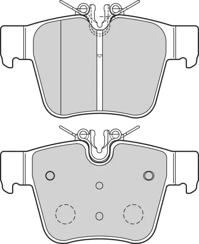 Bremsbelagsatz, Scheibenbremse Hinterachse VALEO 302709 Bild Bremsbelagsatz, Scheibenbremse Hinterachse VALEO 302709