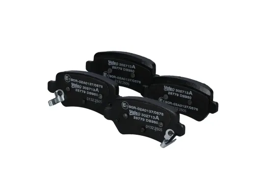 Bremsbelagsatz, Scheibenbremse Hinterachse VALEO 302713A Bild Bremsbelagsatz, Scheibenbremse Hinterachse VALEO 302713A