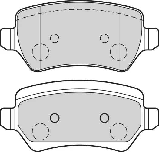 Bremsbelagsatz, Scheibenbremse Hinterachse VALEO 302713 Bild Bremsbelagsatz, Scheibenbremse Hinterachse VALEO 302713