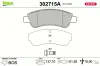 Bremsbelagsatz, Scheibenbremse Vorderachse VALEO 302715A