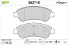 Bremsbelagsatz, Scheibenbremse Vorderachse VALEO 302715
