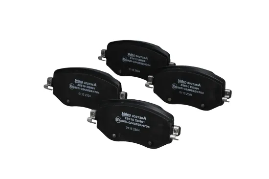 Bremsbelagsatz, Scheibenbremse Vorderachse VALEO 302735A Bild Bremsbelagsatz, Scheibenbremse Vorderachse VALEO 302735A