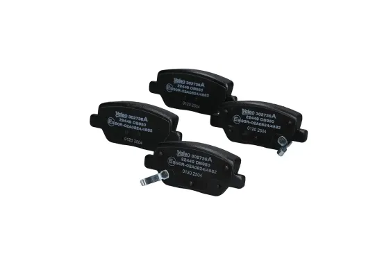 Bremsbelagsatz, Scheibenbremse Hinterachse VALEO 302736A Bild Bremsbelagsatz, Scheibenbremse Hinterachse VALEO 302736A