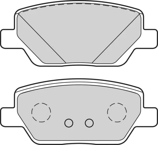 Bremsbelagsatz, Scheibenbremse Hinterachse VALEO 302736 Bild Bremsbelagsatz, Scheibenbremse Hinterachse VALEO 302736