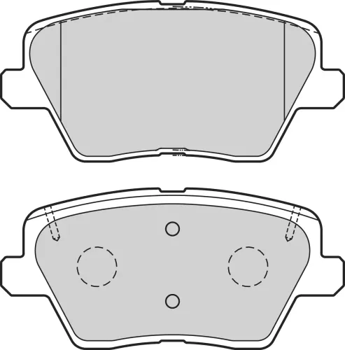 Bremsbelagsatz, Scheibenbremse Hinterachse VALEO 302740 Bild Bremsbelagsatz, Scheibenbremse Hinterachse VALEO 302740