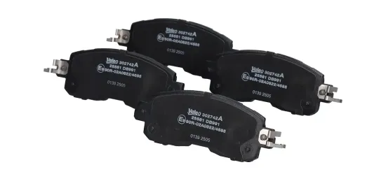 Bremsbelagsatz, Scheibenbremse Vorderachse VALEO 302742A Bild Bremsbelagsatz, Scheibenbremse Vorderachse VALEO 302742A