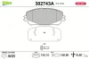 Bremsbelagsatz, Scheibenbremse Vorderachse VALEO 302743A