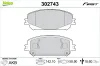 Bremsbelagsatz, Scheibenbremse Vorderachse VALEO 302743