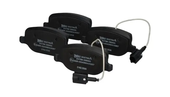 Bremsbelagsatz, Scheibenbremse Hinterachse VALEO 302766A Bild Bremsbelagsatz, Scheibenbremse Hinterachse VALEO 302766A