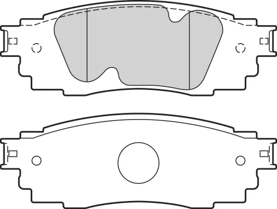 Bremsbelagsatz, Scheibenbremse Hinterachse VALEO 302768 Bild Bremsbelagsatz, Scheibenbremse Hinterachse VALEO 302768