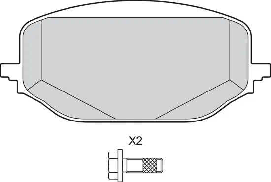 Bremsbelagsatz, Scheibenbremse Vorderachse VALEO 302778 Bild Bremsbelagsatz, Scheibenbremse Vorderachse VALEO 302778
