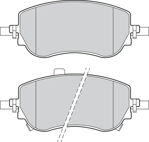 Bremsbelagsatz, Scheibenbremse Vorderachse VALEO 302781 Bild Bremsbelagsatz, Scheibenbremse Vorderachse VALEO 302781