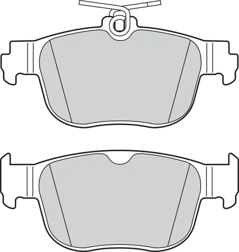 Bremsbelagsatz, Scheibenbremse Hinterachse VALEO 302782 Bild Bremsbelagsatz, Scheibenbremse Hinterachse VALEO 302782