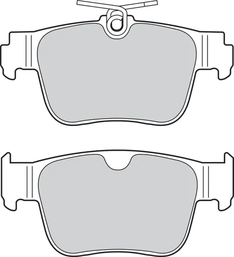 Bremsbelagsatz, Scheibenbremse Hinterachse VALEO 302784 Bild Bremsbelagsatz, Scheibenbremse Hinterachse VALEO 302784