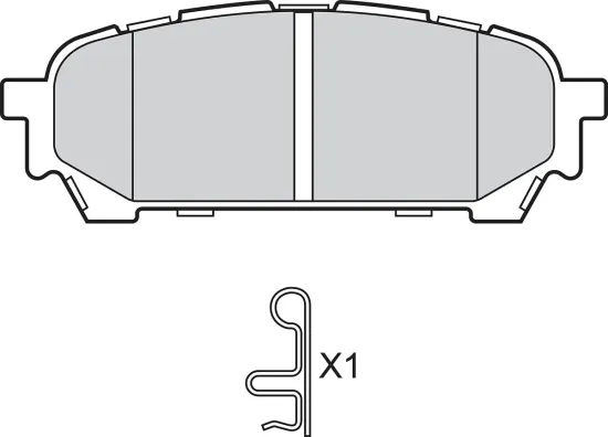Bremsbelagsatz, Scheibenbremse Hinterachse VALEO 302789 Bild Bremsbelagsatz, Scheibenbremse Hinterachse VALEO 302789