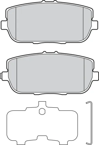 Bremsbelagsatz, Scheibenbremse Hinterachse VALEO 302790 Bild Bremsbelagsatz, Scheibenbremse Hinterachse VALEO 302790