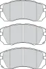 Bremsbelagsatz, Scheibenbremse Vorderachse VALEO 302798 Bild Bremsbelagsatz, Scheibenbremse Vorderachse VALEO 302798