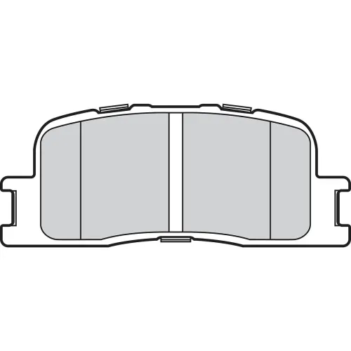 Bremsbelagsatz, Scheibenbremse Hinterachse VALEO 302802 Bild Bremsbelagsatz, Scheibenbremse Hinterachse VALEO 302802