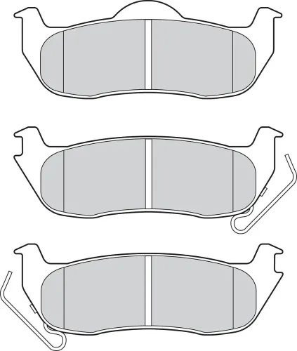 Bremsbelagsatz, Scheibenbremse Hinterachse VALEO 302812 Bild Bremsbelagsatz, Scheibenbremse Hinterachse VALEO 302812