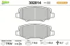 Bremsbelagsatz, Scheibenbremse Hinterachse VALEO 302814