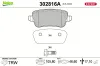 Bremsbelagsatz, Scheibenbremse Hinterachse VALEO 302816A