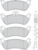 Bremsbelagsatz, Scheibenbremse Hinterachse VALEO 302820 Bild Bremsbelagsatz, Scheibenbremse Hinterachse VALEO 302820