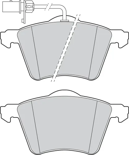 Bremsbelagsatz, Scheibenbremse Vorderachse VALEO 302832 Bild Bremsbelagsatz, Scheibenbremse Vorderachse VALEO 302832