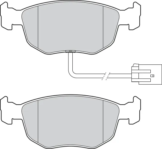 Bremsbelagsatz, Scheibenbremse Vorderachse VALEO 302837 Bild Bremsbelagsatz, Scheibenbremse Vorderachse VALEO 302837