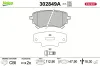 Bremsbelagsatz, Scheibenbremse Hinterachse VALEO 302849A