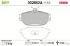 Bremsbelagsatz, Scheibenbremse Vorderachse VALEO 302852A