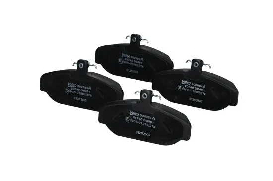 Bremsbelagsatz, Scheibenbremse Vorderachse VALEO 302854A Bild Bremsbelagsatz, Scheibenbremse Vorderachse VALEO 302854A