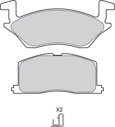Bremsbelagsatz, Scheibenbremse Vorderachse VALEO 302859 Bild Bremsbelagsatz, Scheibenbremse Vorderachse VALEO 302859