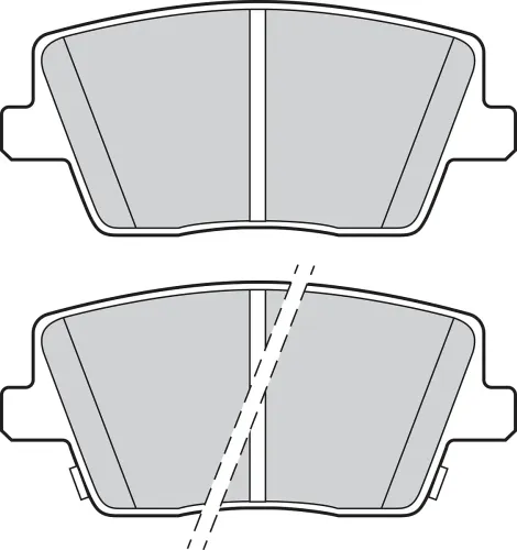 Bremsbelagsatz, Scheibenbremse Hinterachse VALEO 302865 Bild Bremsbelagsatz, Scheibenbremse Hinterachse VALEO 302865