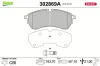 Bremsbelagsatz, Scheibenbremse Hinterachse Vorderachse VALEO 302869A