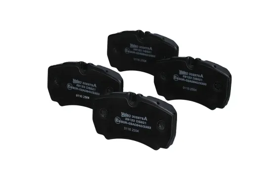 Bremsbelagsatz, Scheibenbremse Hinterachse VALEO 302875A Bild Bremsbelagsatz, Scheibenbremse Hinterachse VALEO 302875A