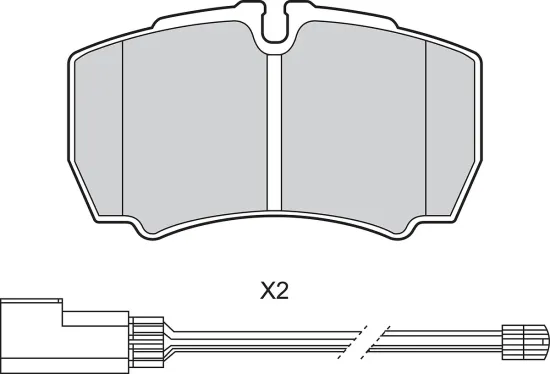 Bremsbelagsatz, Scheibenbremse Hinterachse VALEO 302875 Bild Bremsbelagsatz, Scheibenbremse Hinterachse VALEO 302875