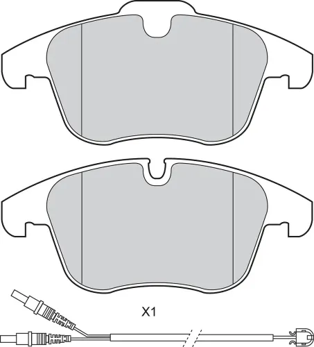Bremsbelagsatz, Scheibenbremse Vorderachse VALEO 302876 Bild Bremsbelagsatz, Scheibenbremse Vorderachse VALEO 302876