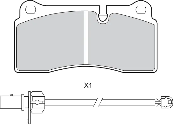 Bremsbelagsatz, Scheibenbremse Hinterachse VALEO 302877 Bild Bremsbelagsatz, Scheibenbremse Hinterachse VALEO 302877