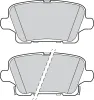 Bremsbelagsatz, Scheibenbremse Hinterachse VALEO 302881 Bild Bremsbelagsatz, Scheibenbremse Hinterachse VALEO 302881