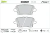 Bremsbelagsatz, Scheibenbremse Hinterachse VALEO 302881